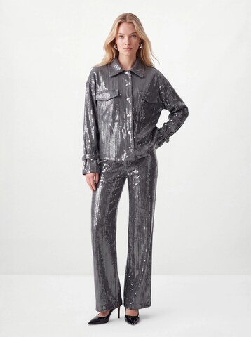 Wide leg Jeans 'Sequin' di Hoermanseder in grigio