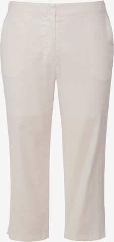 Ulla Popken Regular Pants in White: front