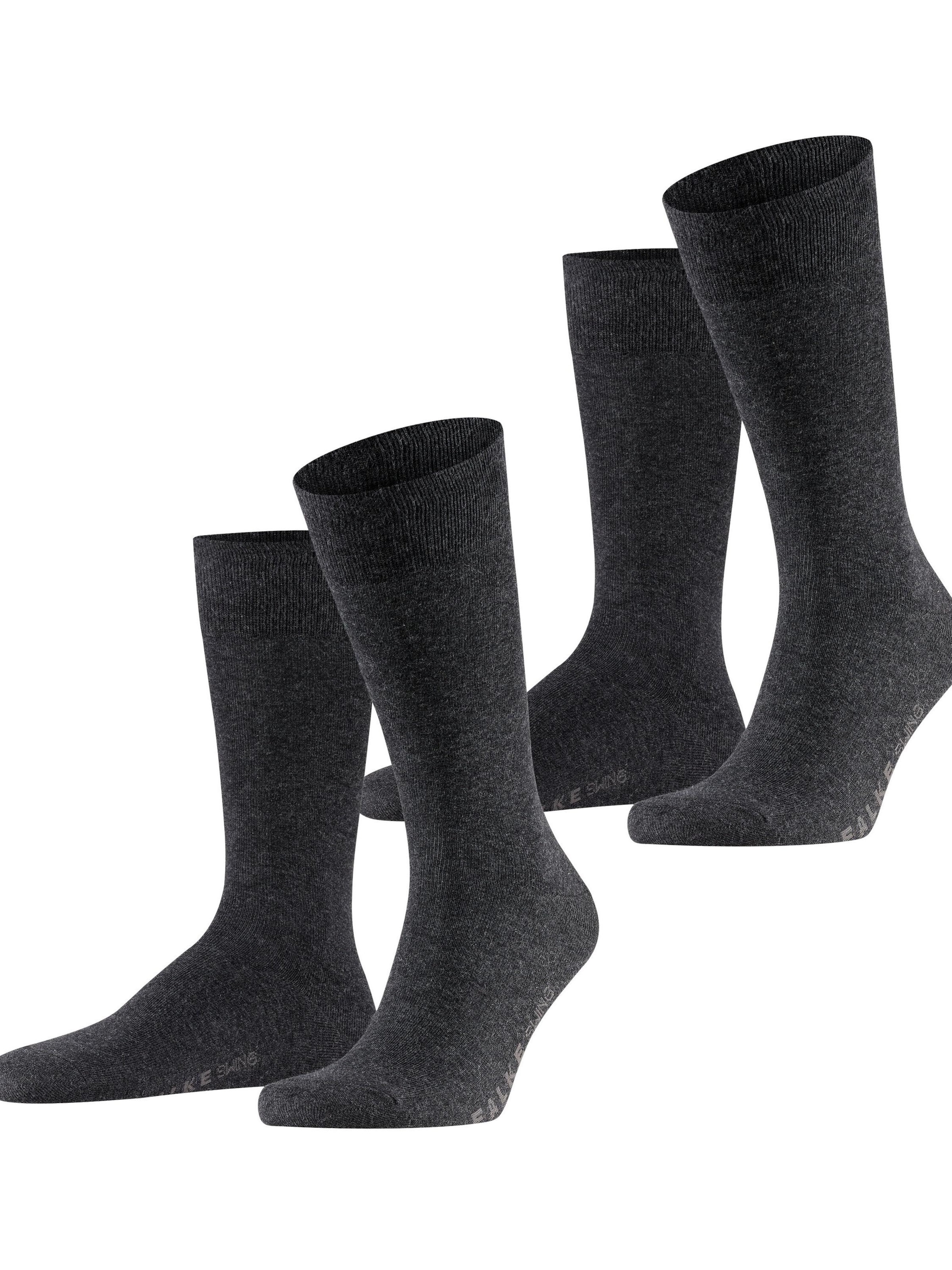 FALKE Socken 'Swing 2-Pack'‌‌‌‌‌ in anthrazit, Produktansicht