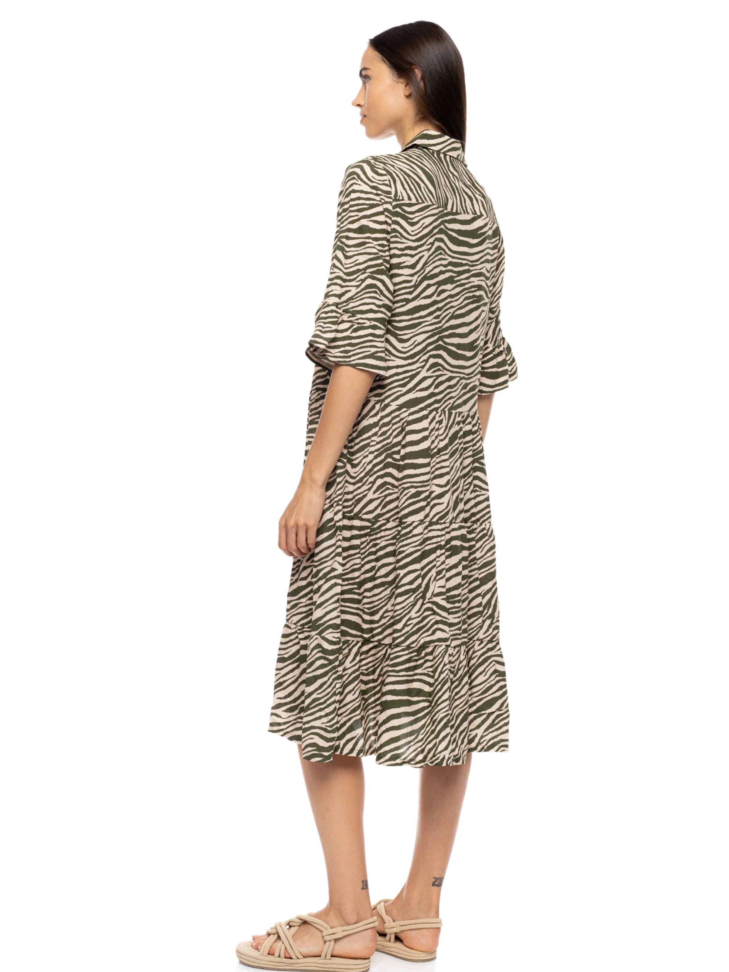 Pink Label Zomerjurk in Groen
