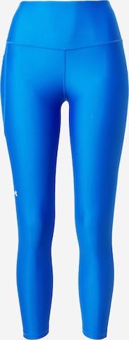 UNDER ARMOUR Skinny Workout Pants in Blue: front