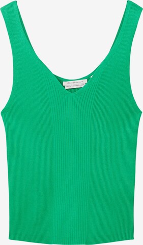 TOM TAILOR DENIM Knitted top in Green: front