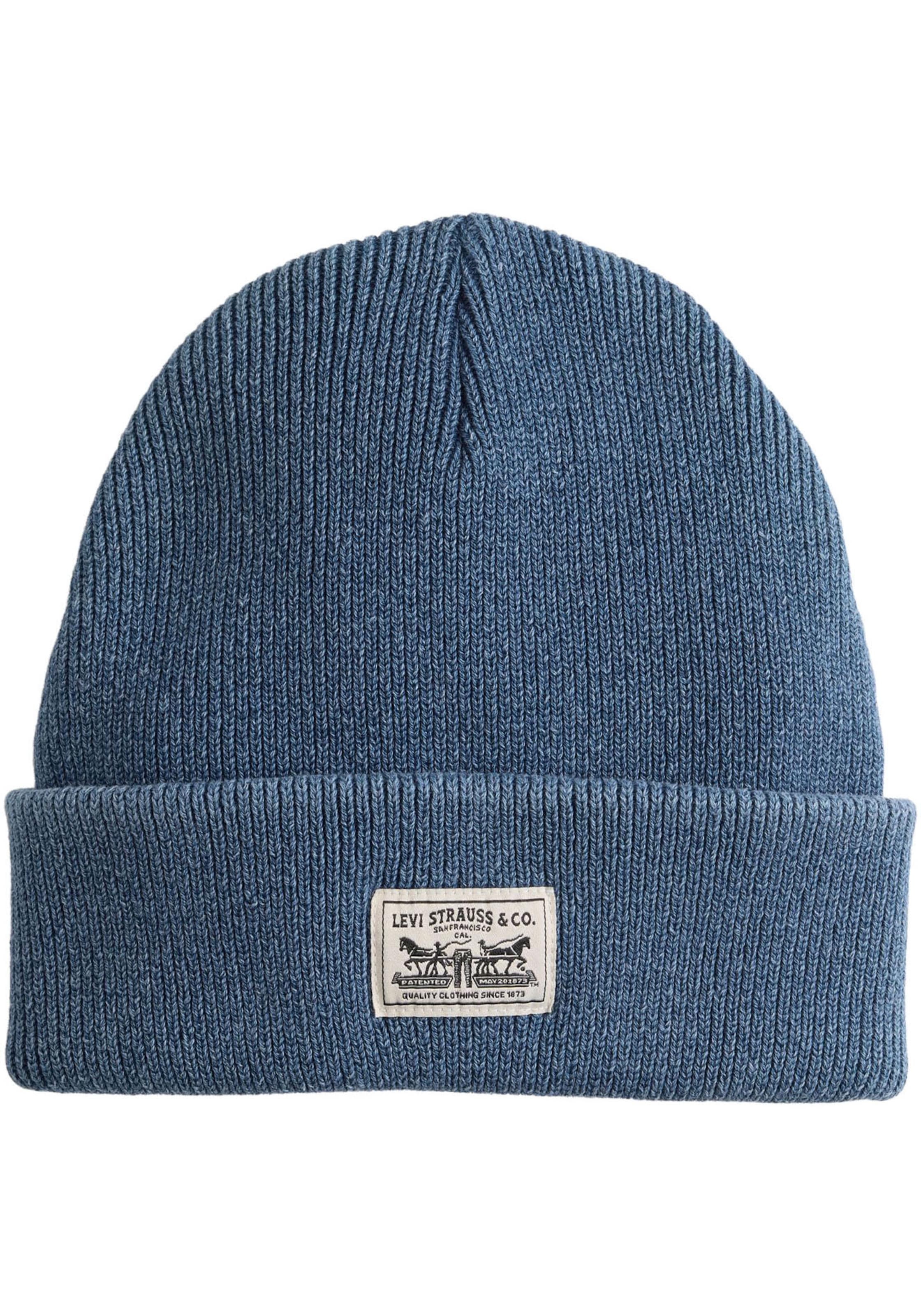 LEVI'S ® Beanie in Blue: front