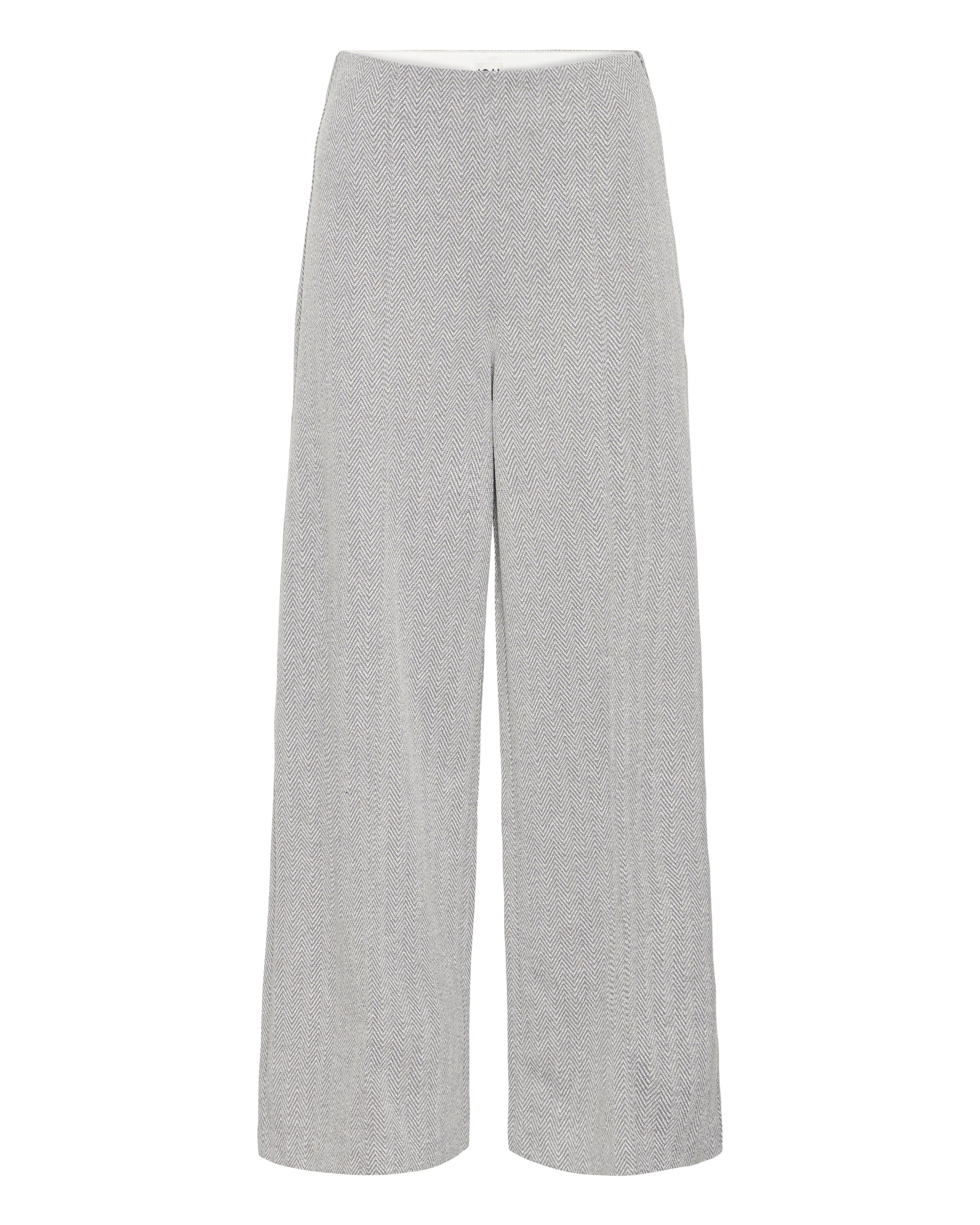 ICHI Wide Leg Bukser 'Kate' i grå: forside