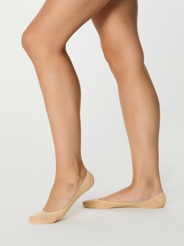 Chaussettes de sport C&City en beige : devant