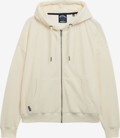 Superdry Zip-Up Hoodie in creme, Produktansicht