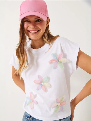 Bianco Lucci Särk 'T-Shirts', värv valge