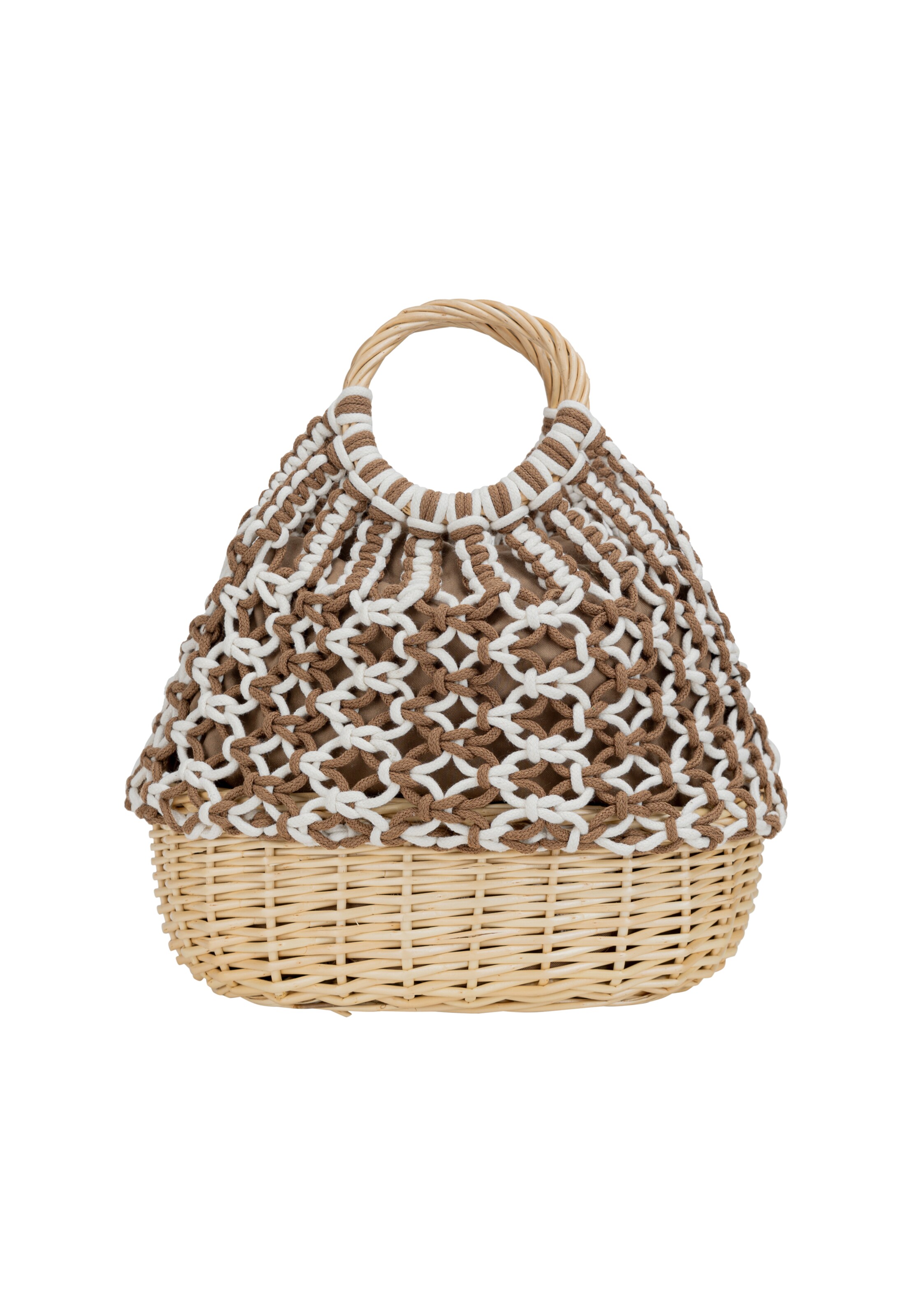 IZIA - Bolso de mano en marrón: frente