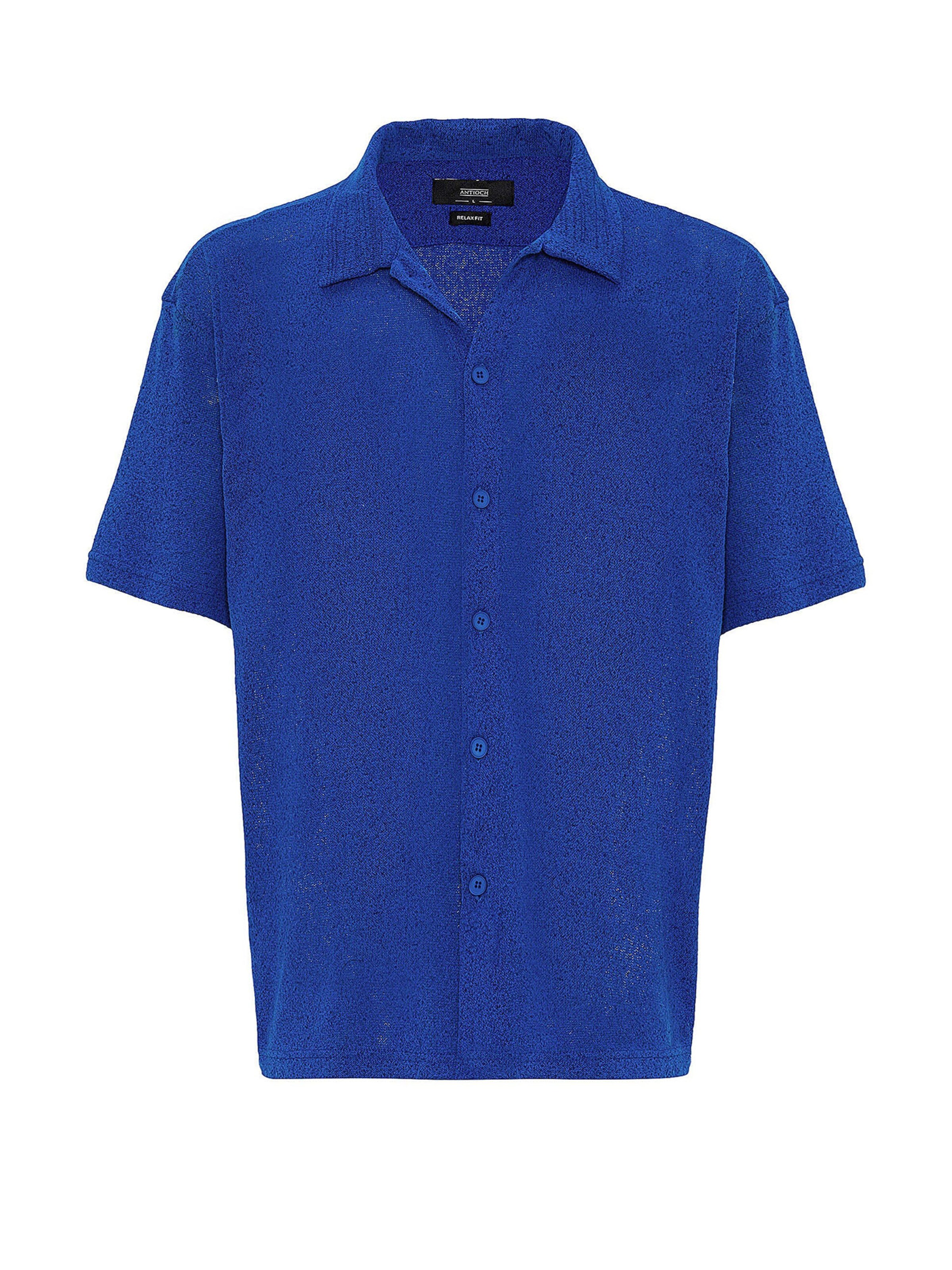 Antioch Comfort Fit Košeľa - Modrá: predná strana