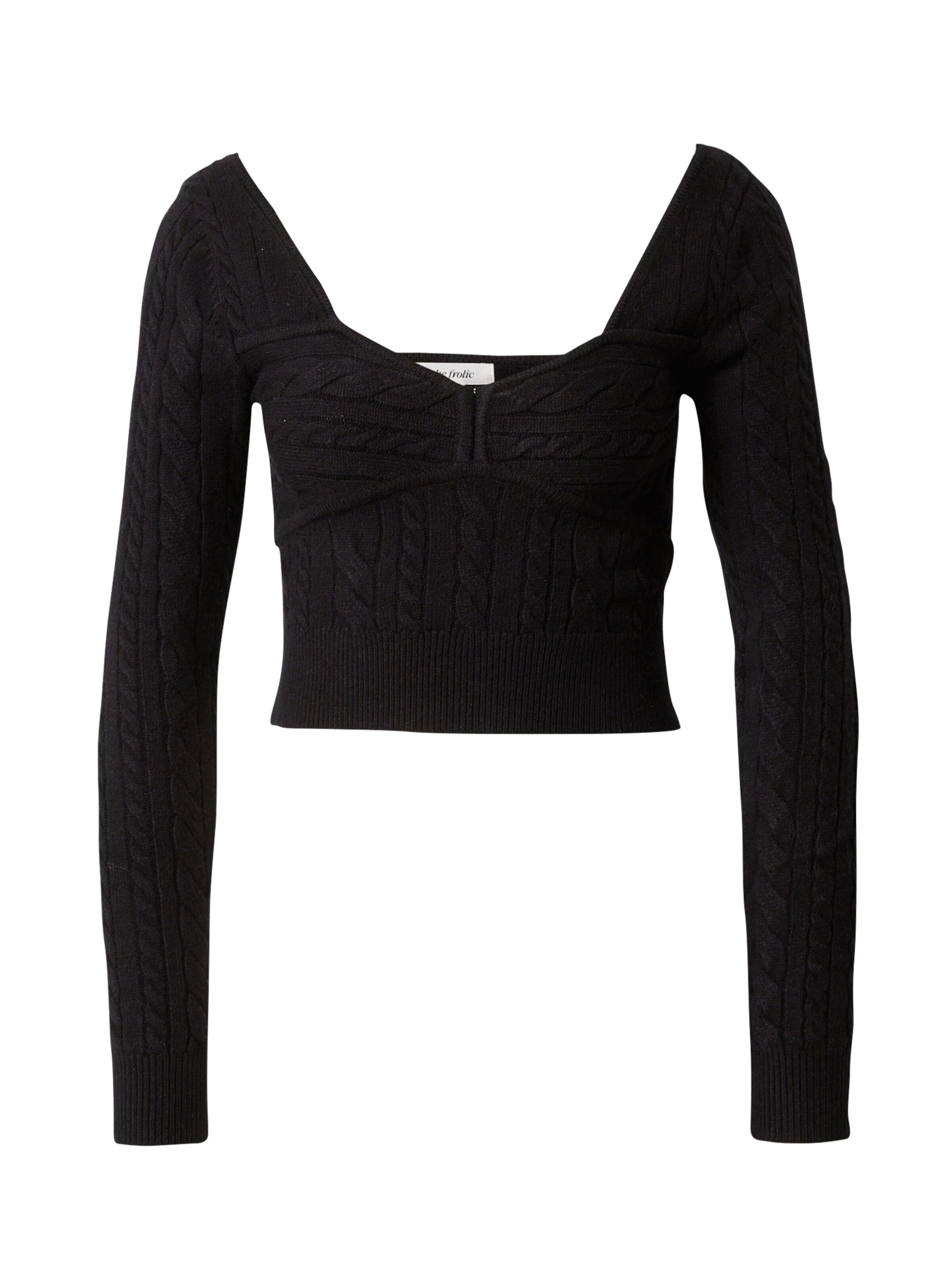 The Frolic Sweater in Black: front