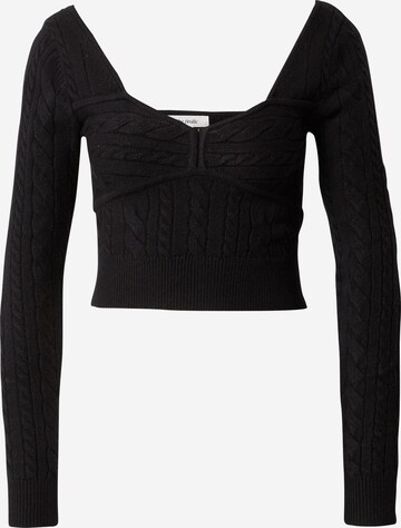 The Frolic Sweater in Black: front