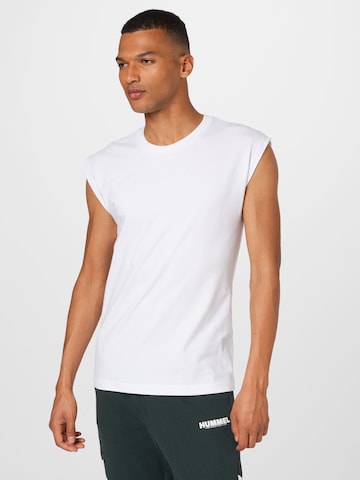 ABOUT YOU T-shirt 'Bilal' i vit: framsida