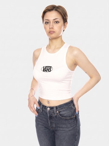 VANS Overdel 'OVAL LOGO TANK EGRET' i hvid: forside