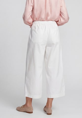 Wide Leg Pantalon à pince Usha en blanc