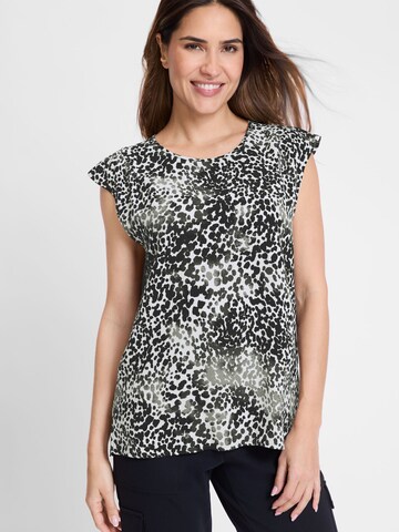 Olsen Bluse in Grün: Vorderseite