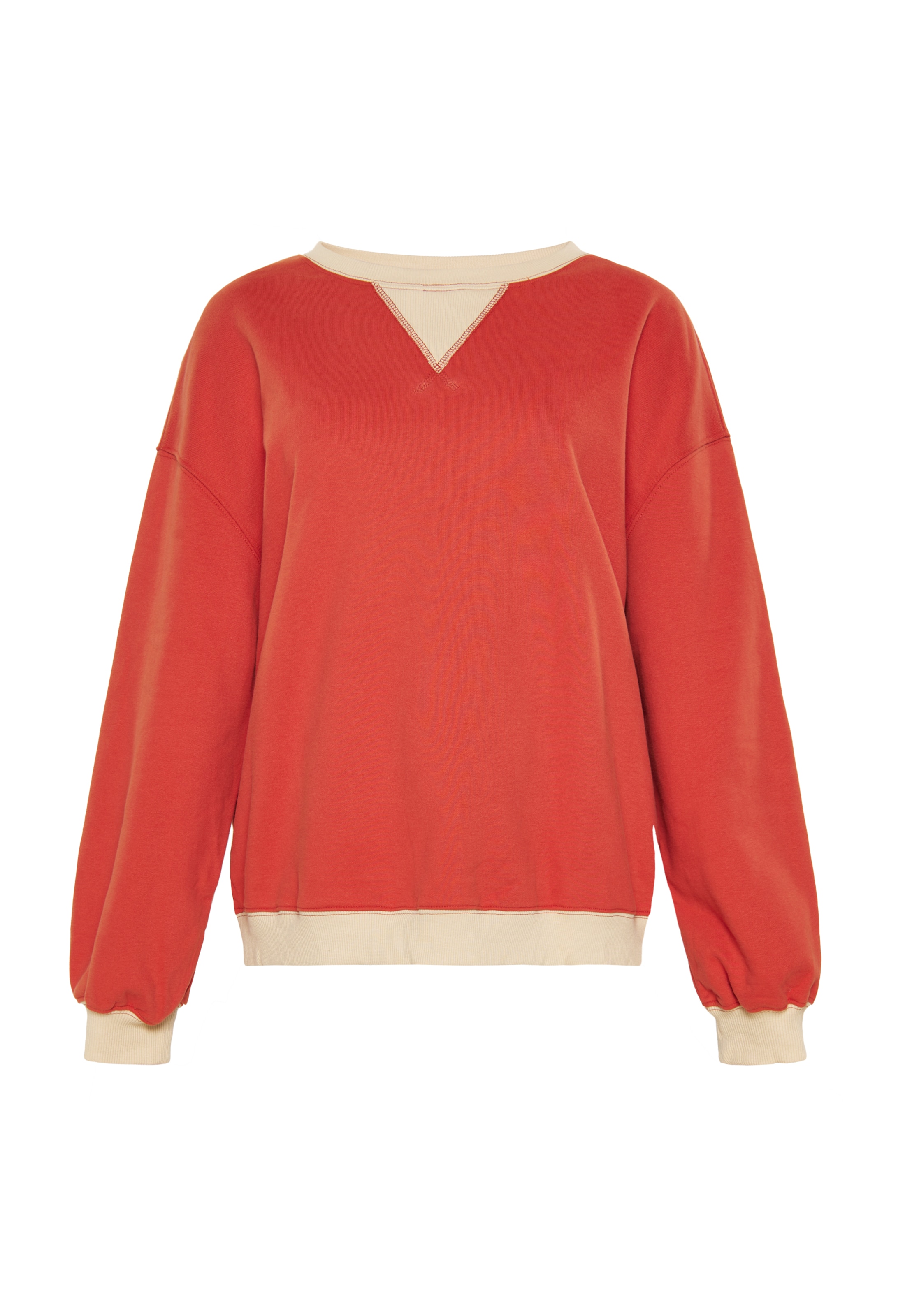 Sweat-shirt usha BLUE LABEL en orange : devant