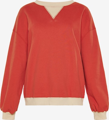 Sweat-shirt SANIKA en rouge : devant