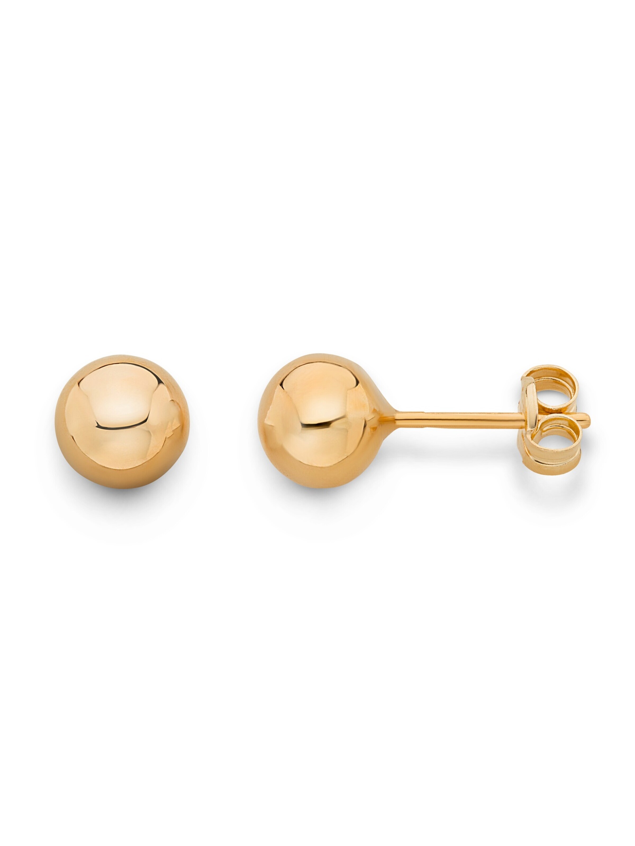 Boucles d'oreilles Vanlere en or : devant