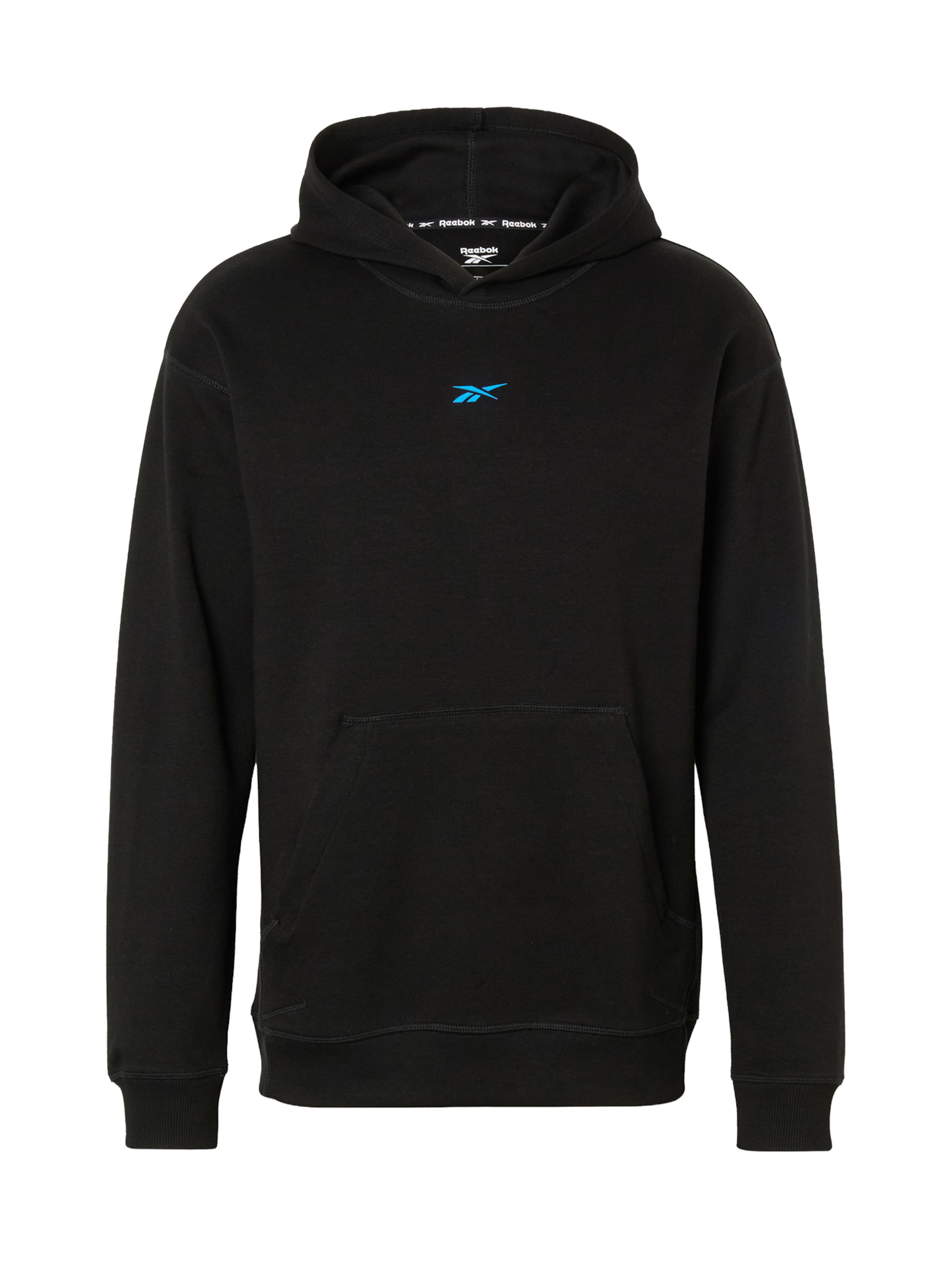 Reebok Sportovní mikina – černá: přední strana