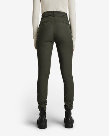 Skinny Pantalon chino G-Star RAW en vert