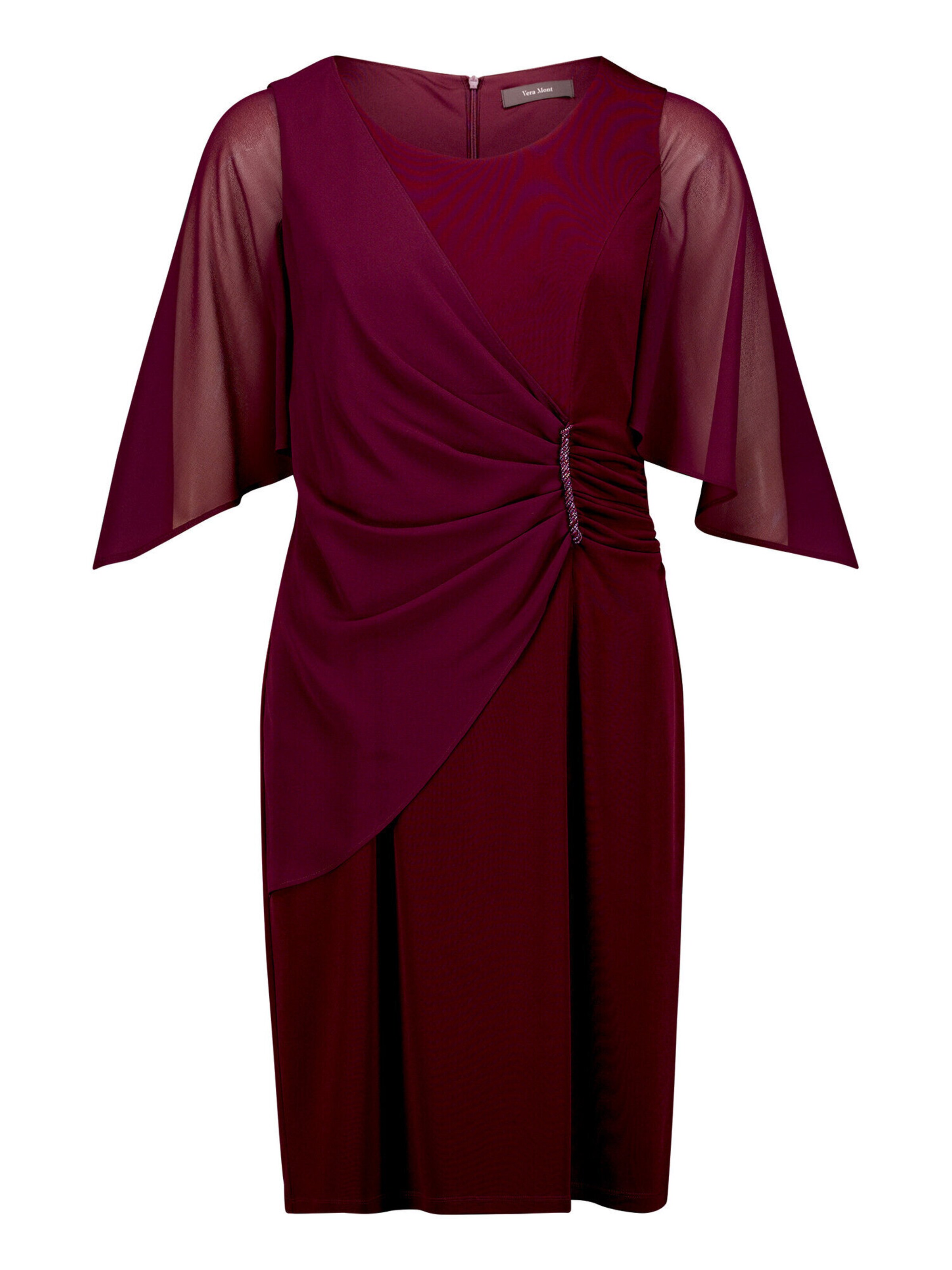 Robe Vera Mont en rouge : devant