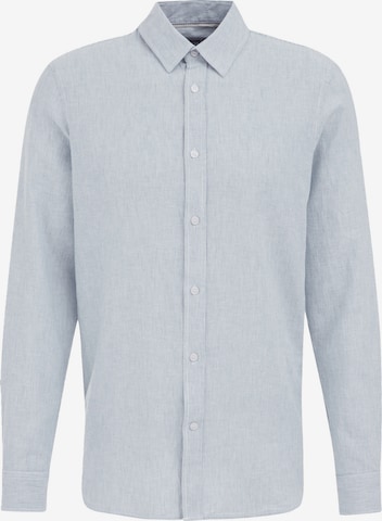 Coupe regular Chemise WE Fashion en bleu : devant