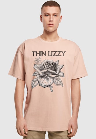 T-Shirt 'Thin Lizzy - Rose' Merchcode en rose : devant
