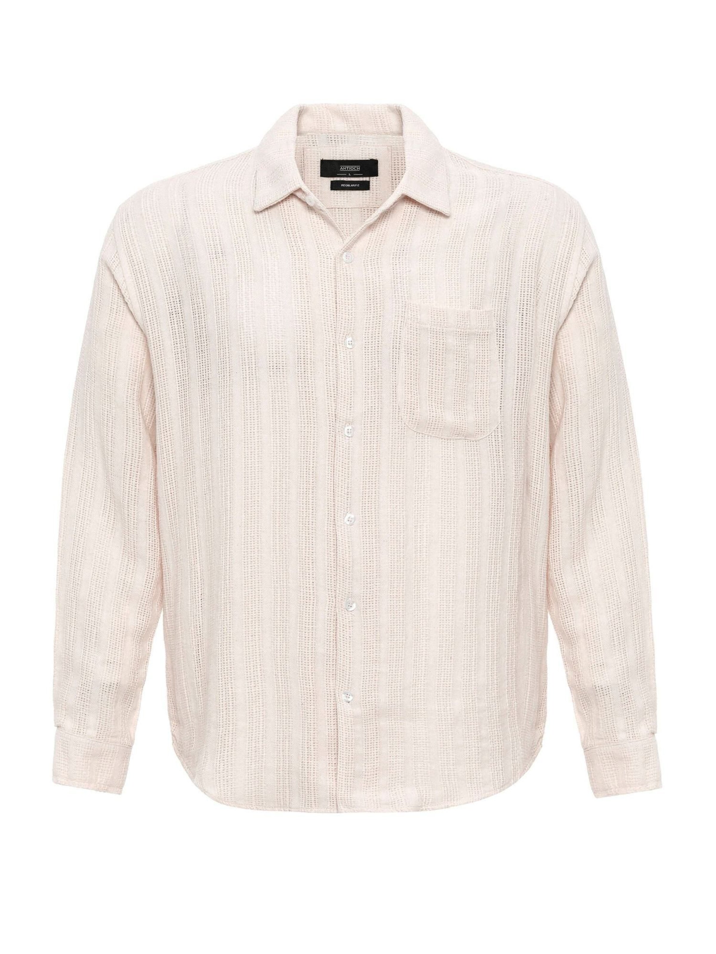 Antioch Comfort Fit Πουκάμισο σε μπεζ: μπροστά