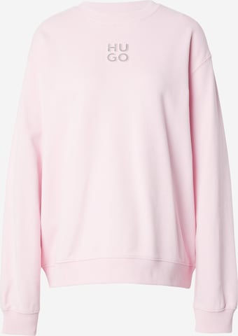 HUGO Red Sweatshirt in Roze: voorkant