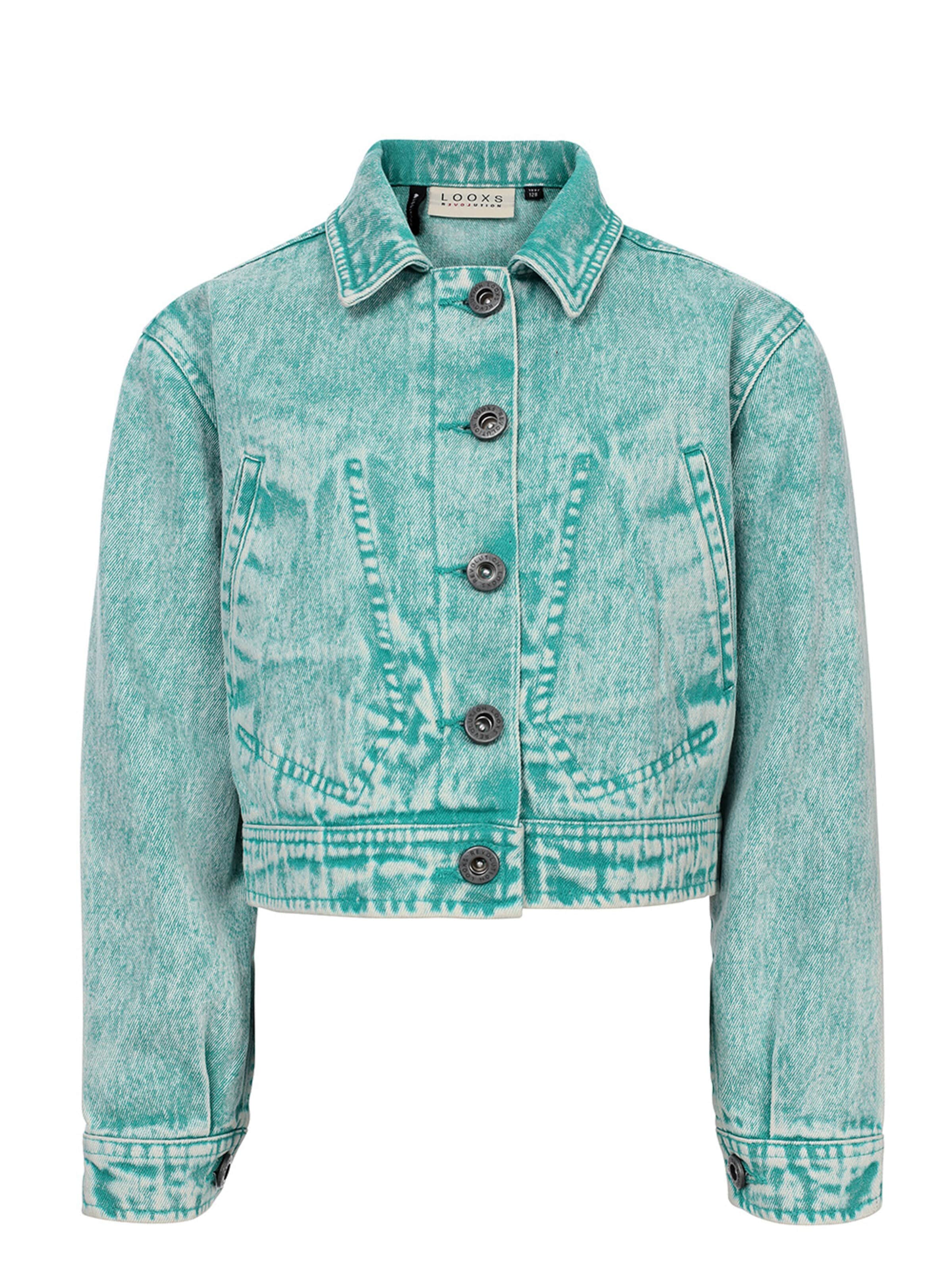 Looxs Revolution Tussenjas in Blauw: voorkant