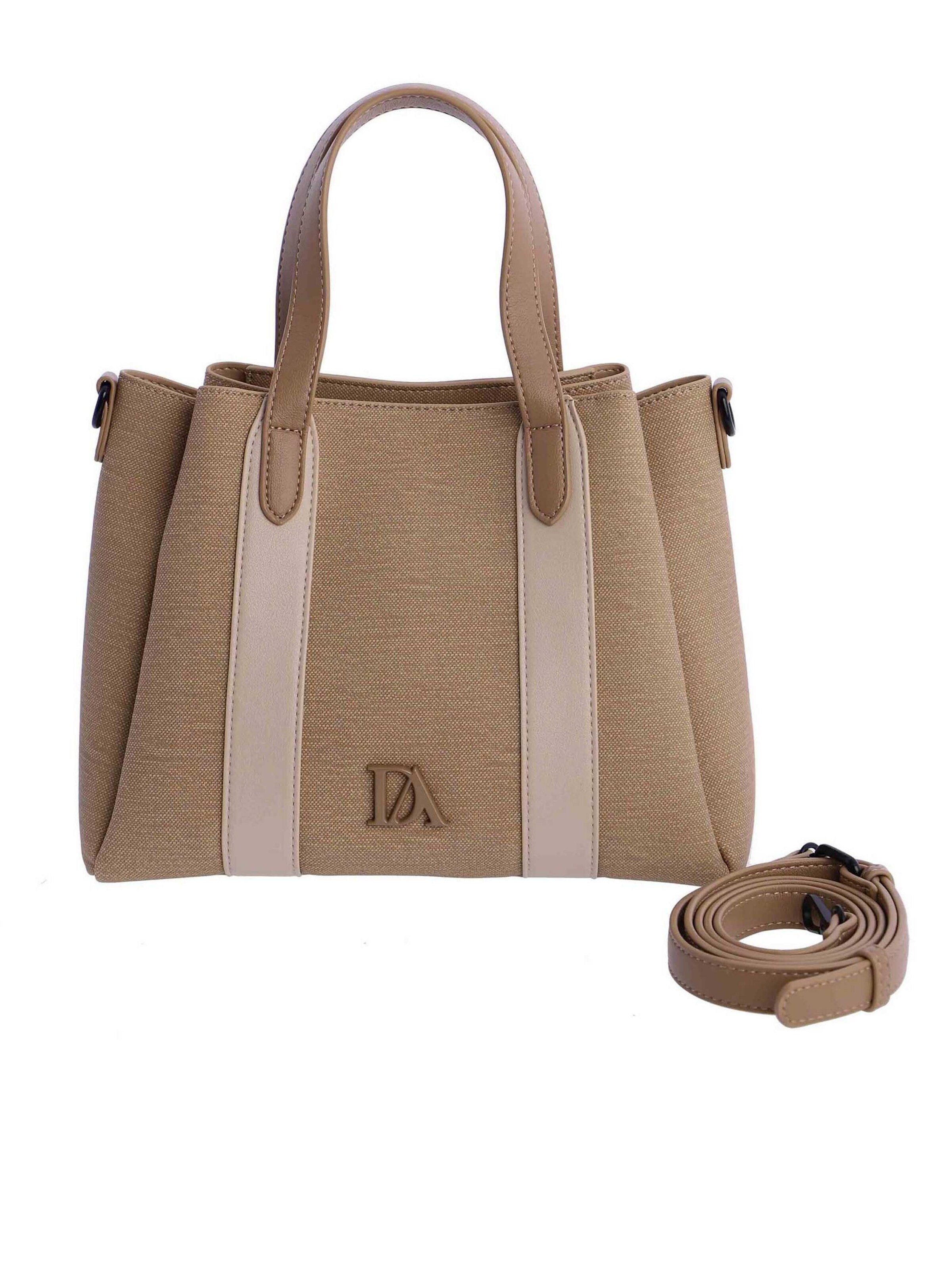 Don Algodon - Bolso de mano en beige: frente