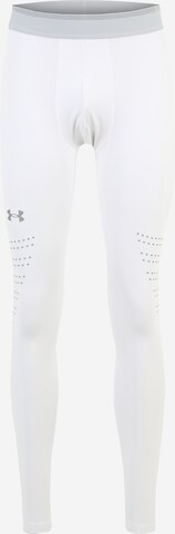 UNDER ARMOUR Skinny Athletic Underwear 'ColdGear' in White: front