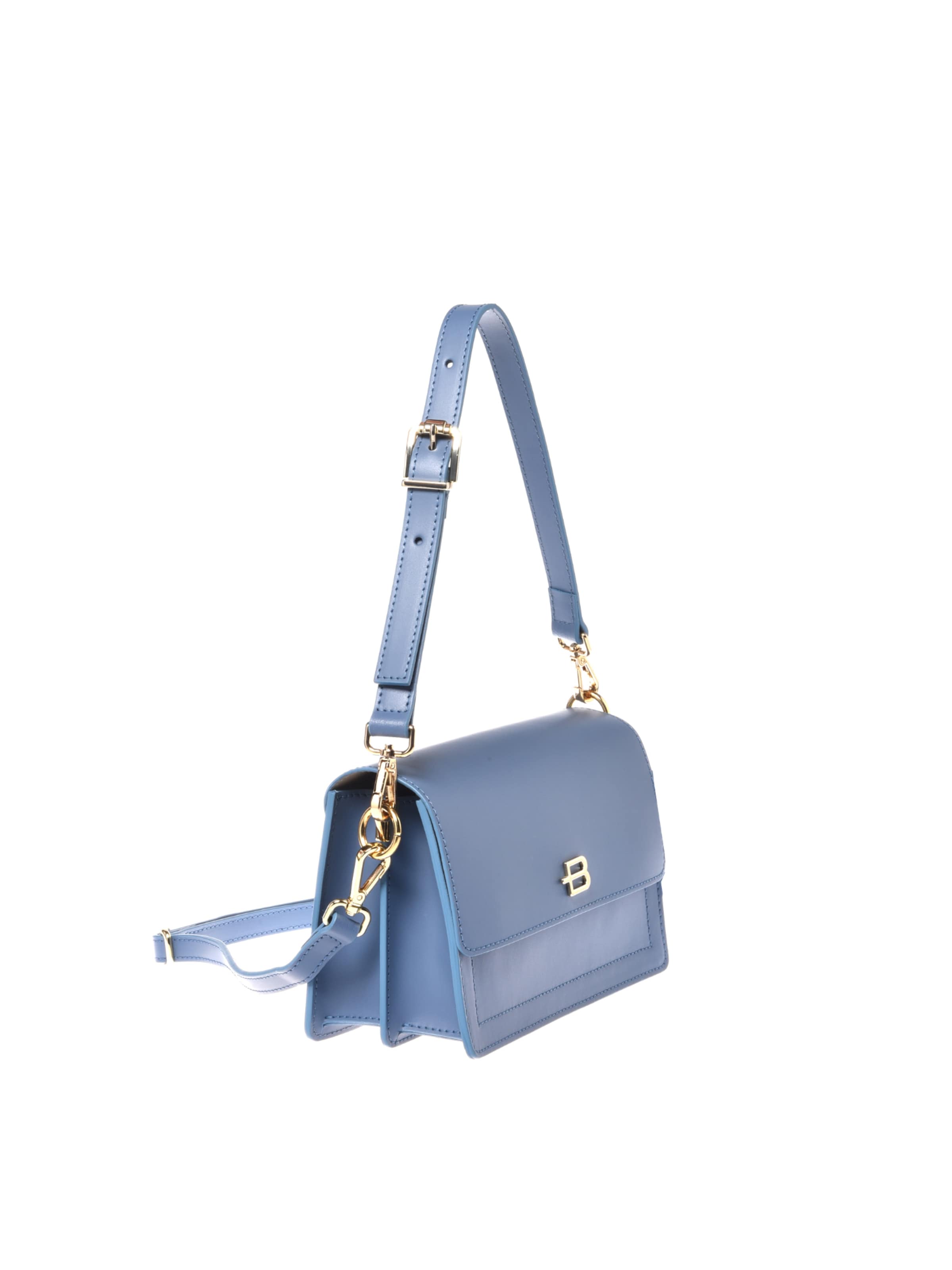 Sac bandoulière BALDININI en bleu : devant