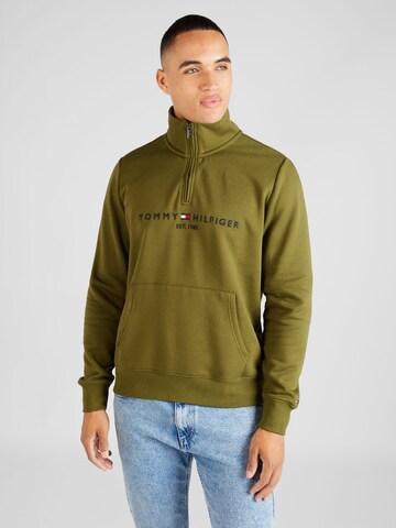 TOMMY HILFIGER - Sudadera en verde: frente