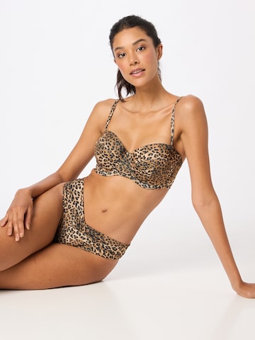 Hunkemöller Push-up Bikinitop in Bruin