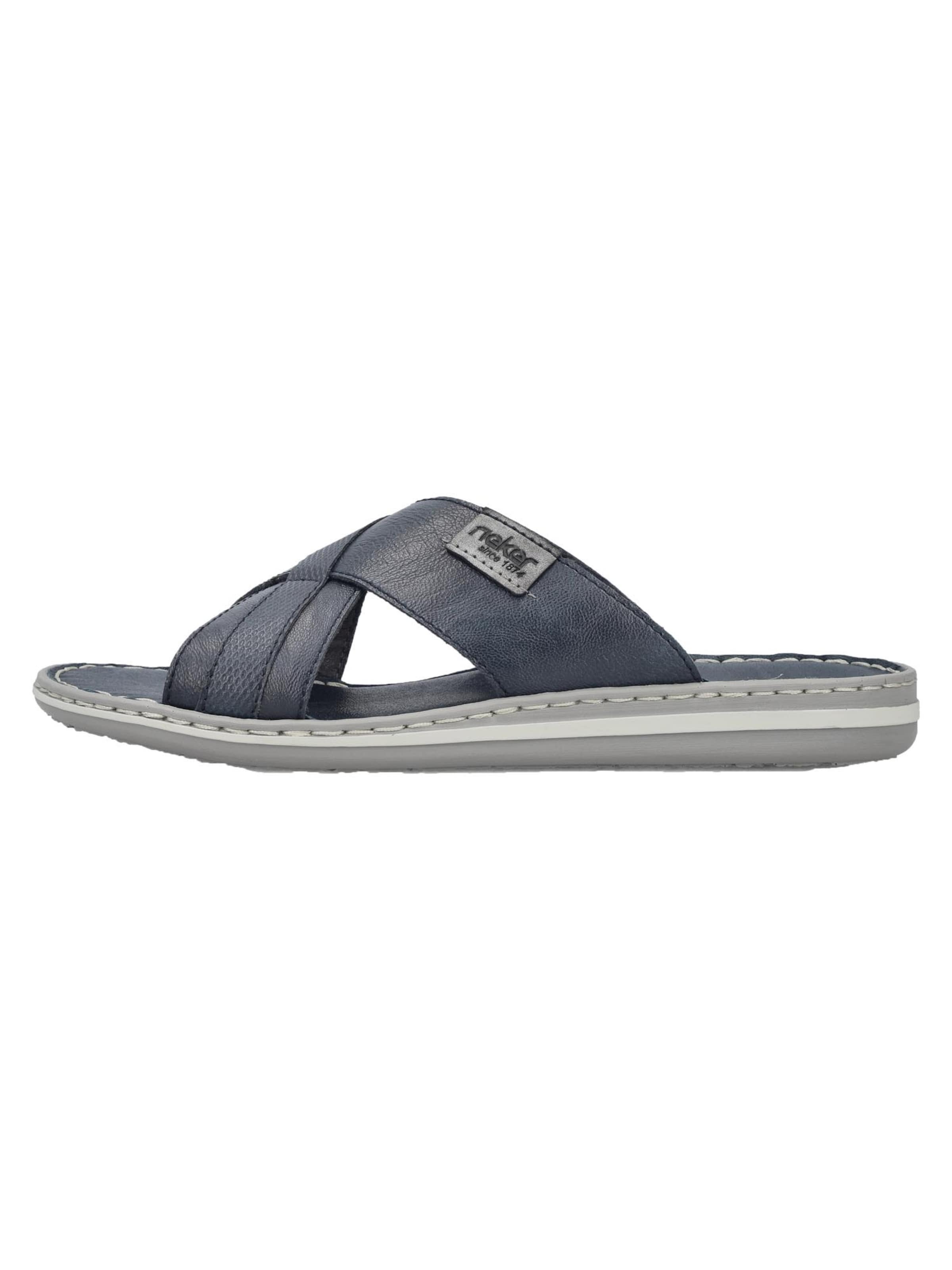 Rieker Pantolette 'Comfort'‌‌‌‌‌‌‌‌‌‌ in Blau: Vorderseite