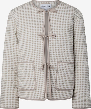 PIECES Overgangsjakke 'PCBibba' i beige: forside