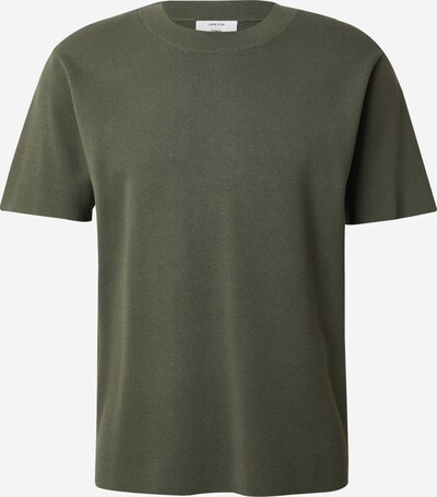 DAN FOX APPAREL Strick T-Shirt 'Nino' in grünmeliert, Produktansicht