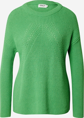 Pull-over 'BELLA' ONLY en vert : devant