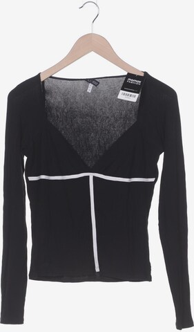 Armani Jeans Langarmshirt XXL in Schwarz: predná strana