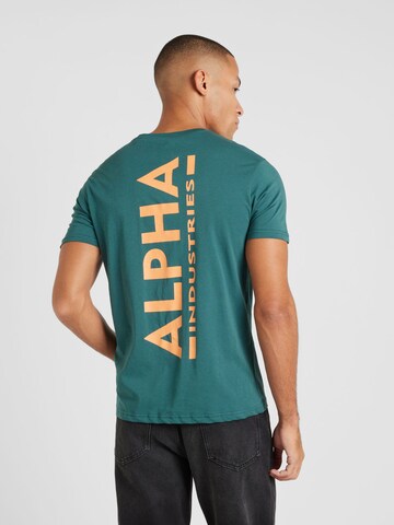 ALPHA INDUSTRIES Μπλουζάκι σε πράσινο: μπροστά