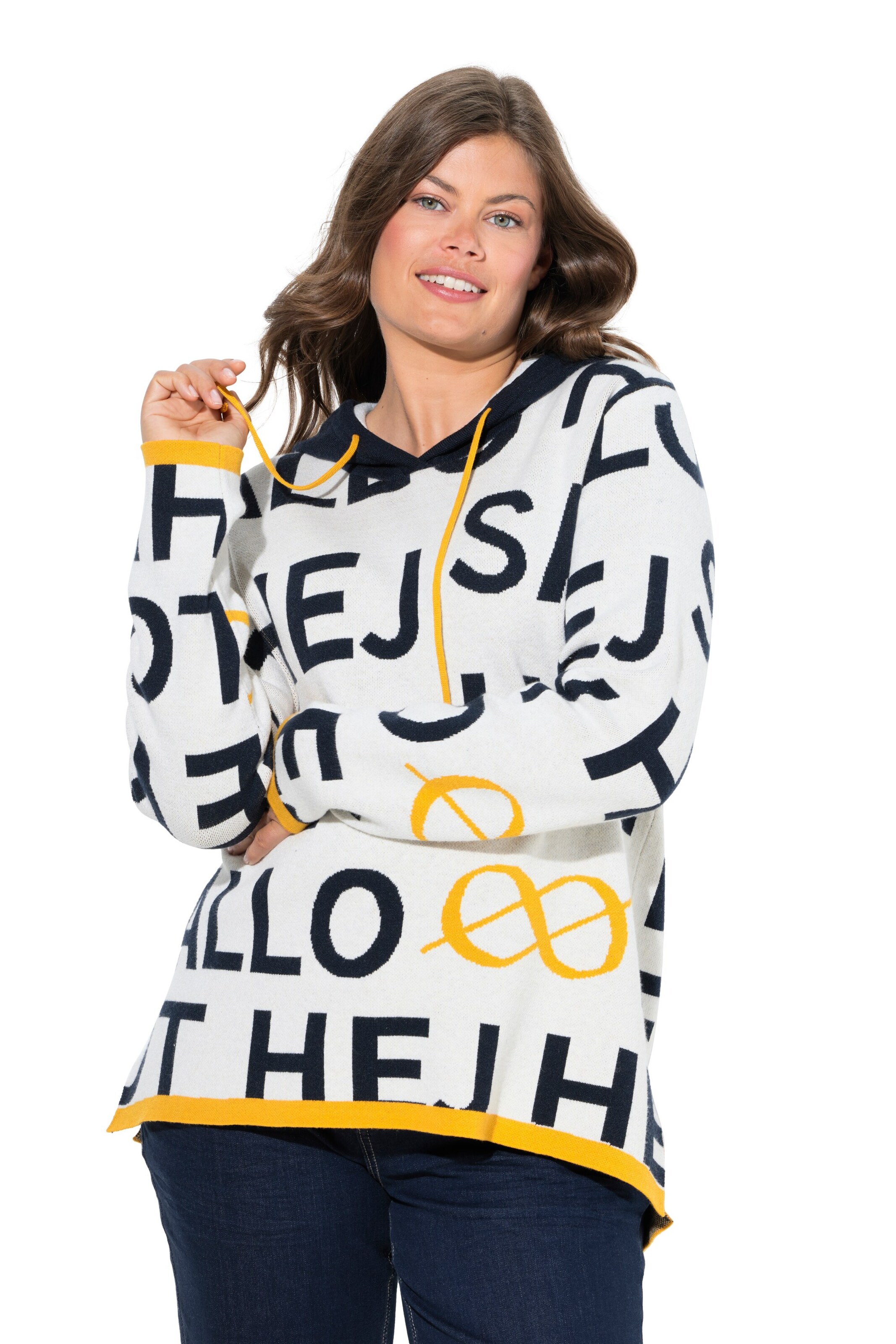 LAURASØN Sweatshirt in Weiß: Vorderseite