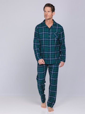 Pastunette Pyjama lang‌‌‌‌‌‌‌ in Grün: Vorderseite