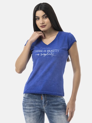 T-shirt 'WT396' CIPO & BAXX en bleu : devant