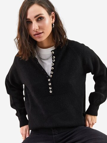 Bianco Lucci Pullover 'Pullover'‌‌‌‌‌‌ in Schwarz