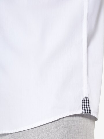 Jan Vanderstorm Comfort fit Button Up Shirt 'Nielas' in White