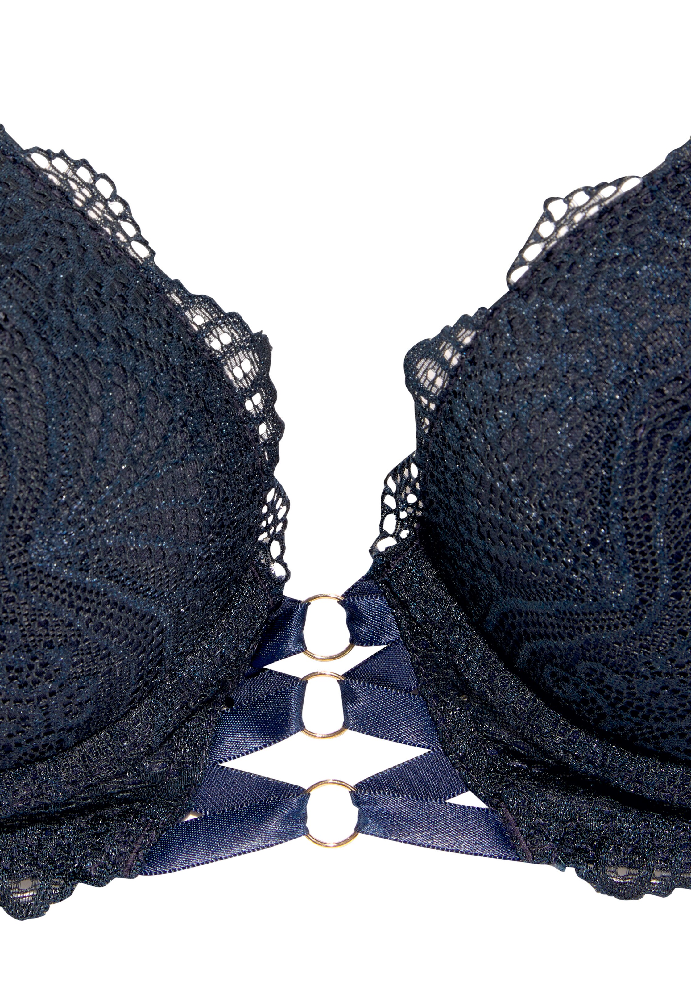 LASCANA Push-up Nedrček | modra barva