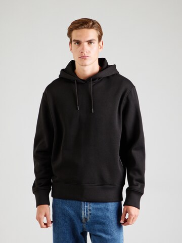 Sweat-shirt Calvin Klein Jeans en noir : devant
