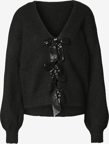 Urban Classics Gebreid vest in Zwart: voorkant