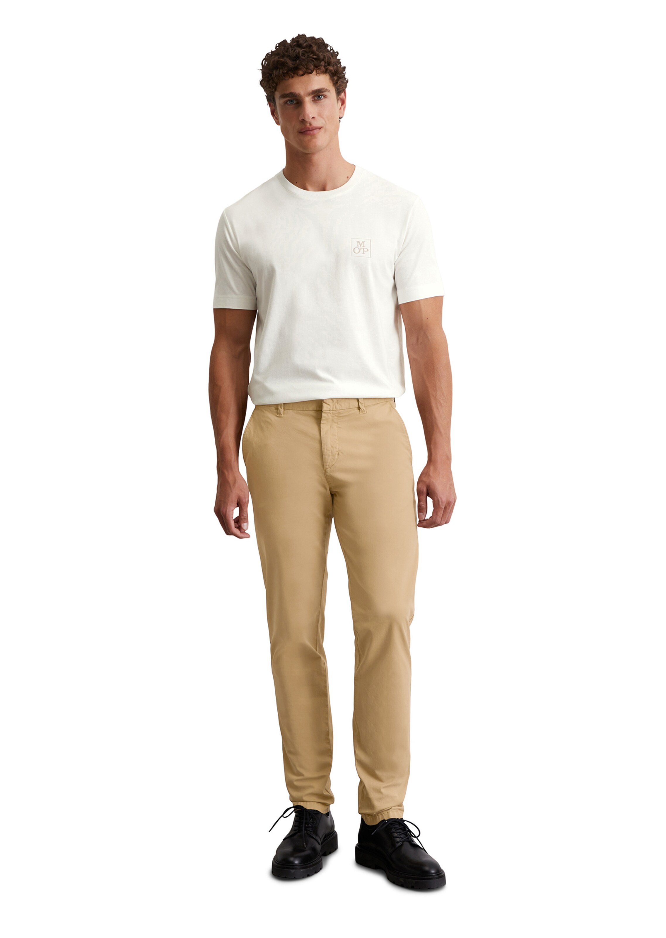 Marc O'Polo Tapered Chino trousers 'Osby' in Beige